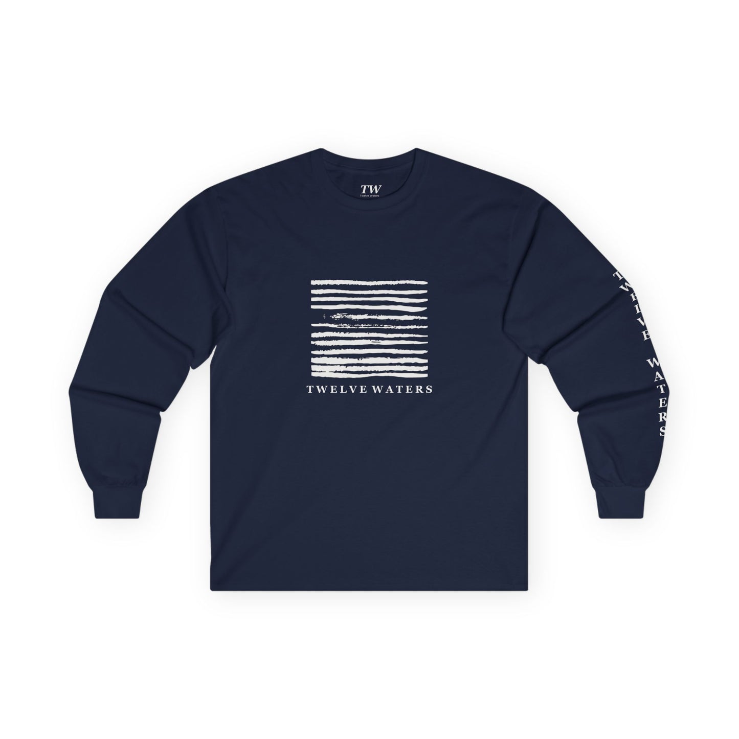 Unisex Long Sleeve Twelve Waters Tee, Casual Wear, Gift for Him/Her, Beach Vibes, Spring Fashion, Comfortable Layering