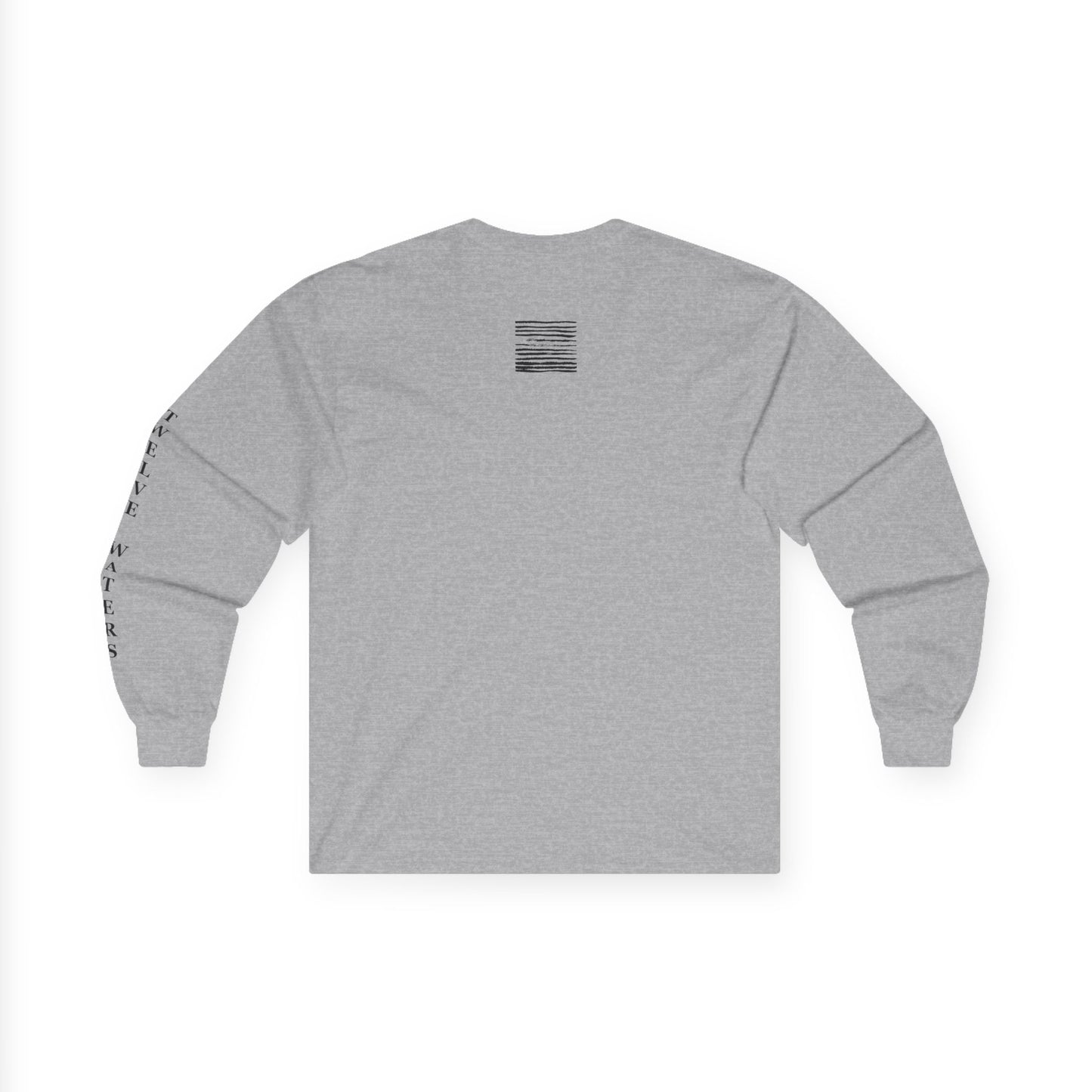 Calm Waters Long Sleeve Tee, Unisex Tee, Relaxing Graphic Shirt, Gift for Ocean Lovers, Minimalist Style, Beach Vibes
