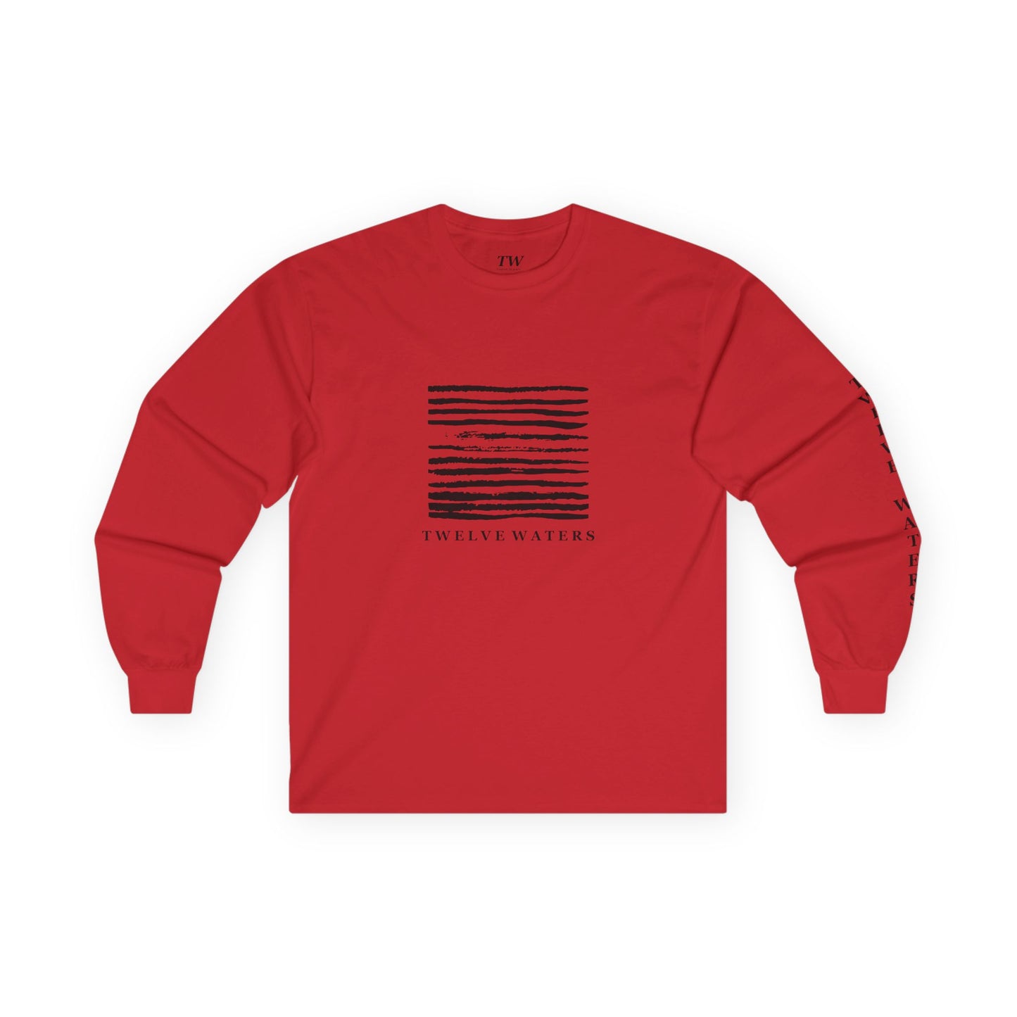 Calm Waters Long Sleeve Tee, Unisex Tee, Relaxing Graphic Shirt, Gift for Ocean Lovers, Minimalist Style, Beach Vibes