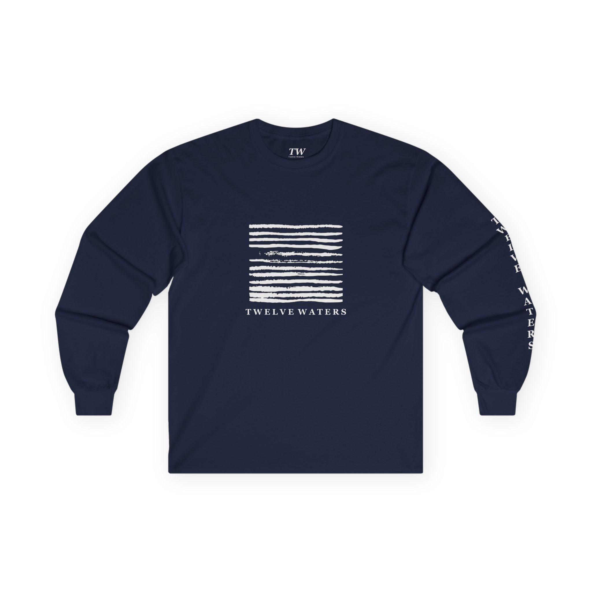 Unisex Long Sleeve Twelve Waters Tee, Casual Wear, Gift for Him/Her, Beach Vibes, Spring Fashion, Comfortable Layering