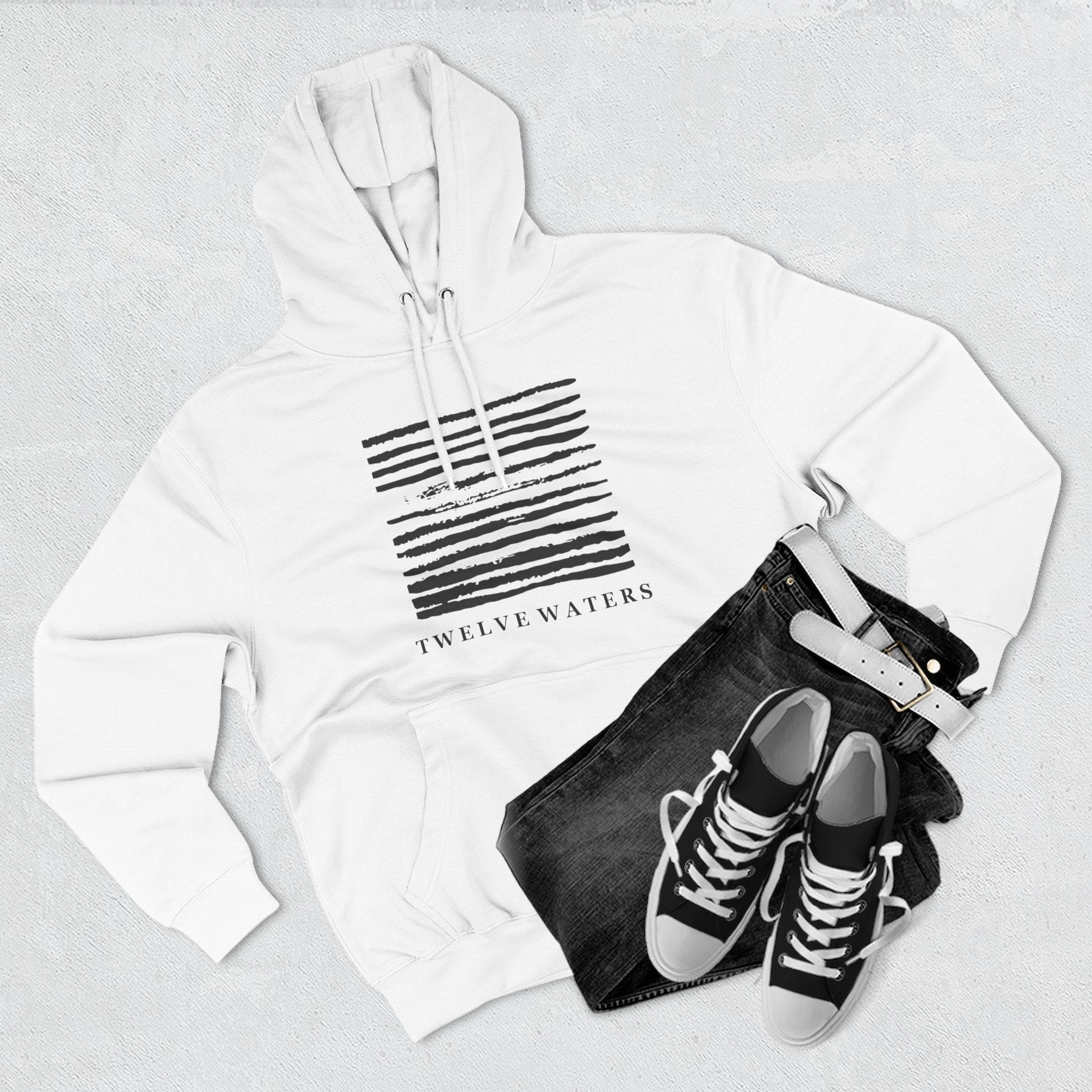 Minimalist Three-Panel Fleece Hoodie - Stylish & Cozy Design for Everyday Wear