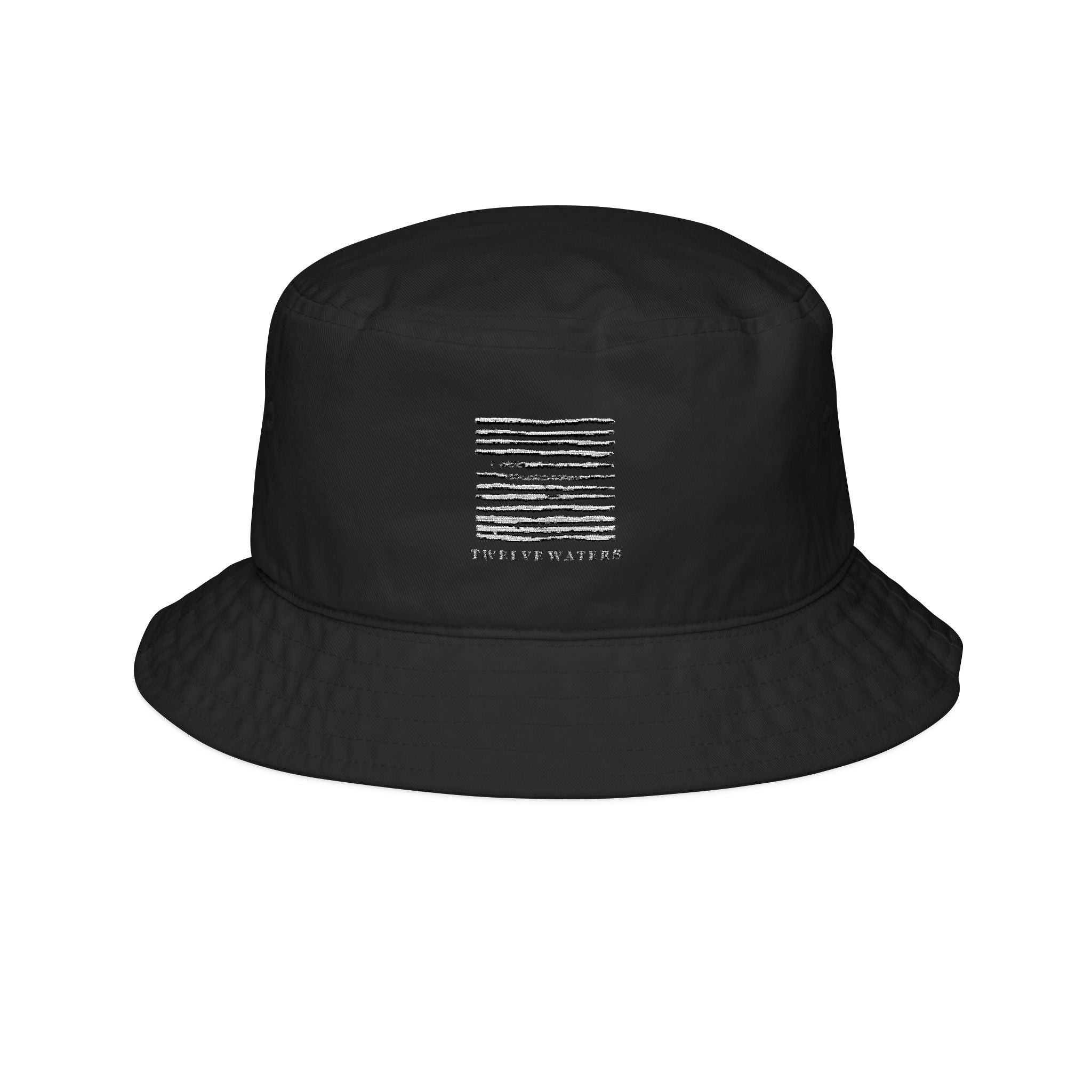 Twelve Waters Embroidered Bucket Hat, Perfect for Summer Outings, Beach Days, Music Festivals, Gift for Him or Her, Fashion Statement