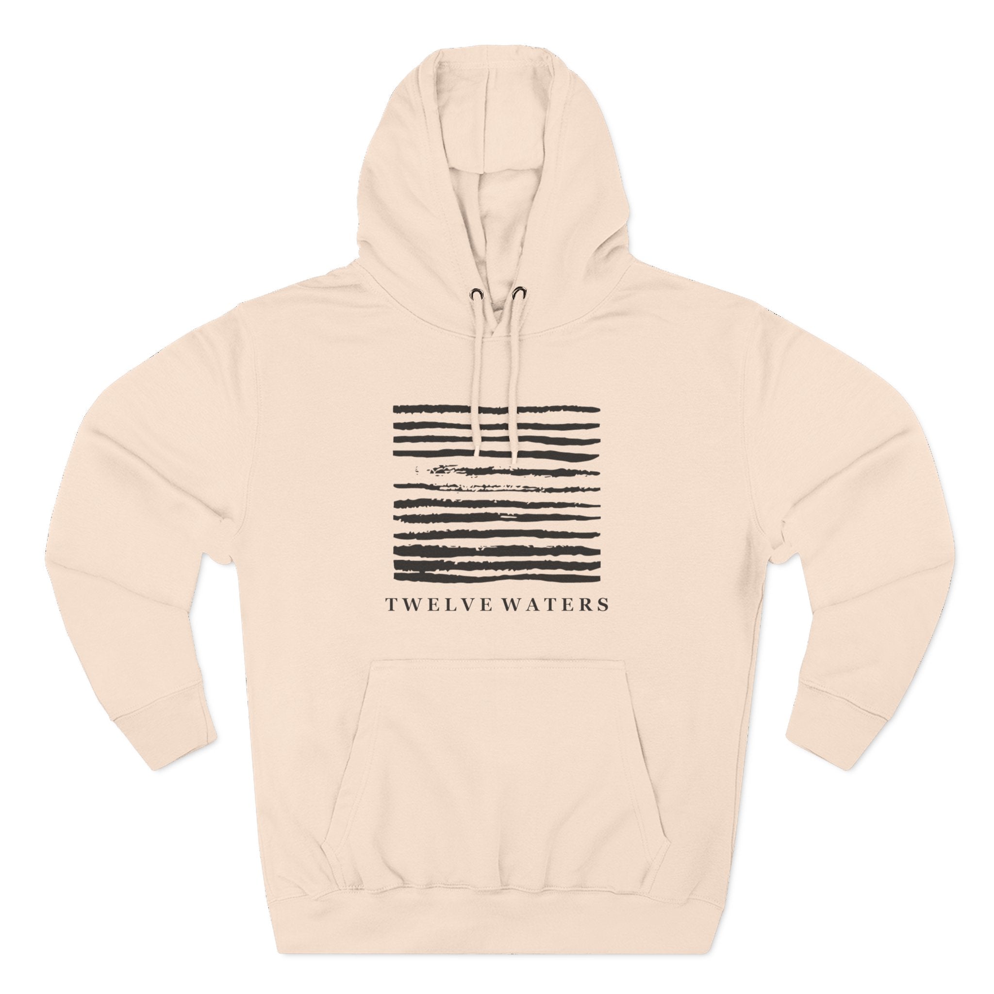 Minimalist Three-Panel Fleece Hoodie - Stylish & Cozy Design for Everyday Wear
