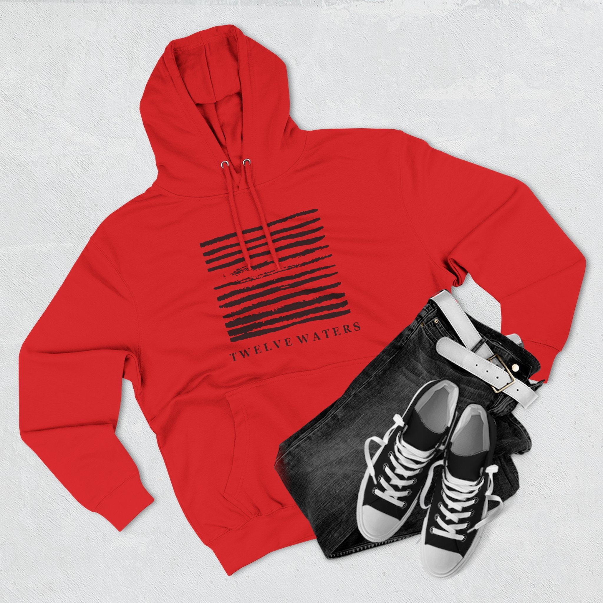 Minimalist Three-Panel Fleece Hoodie - Stylish & Cozy Design for Everyday Wear