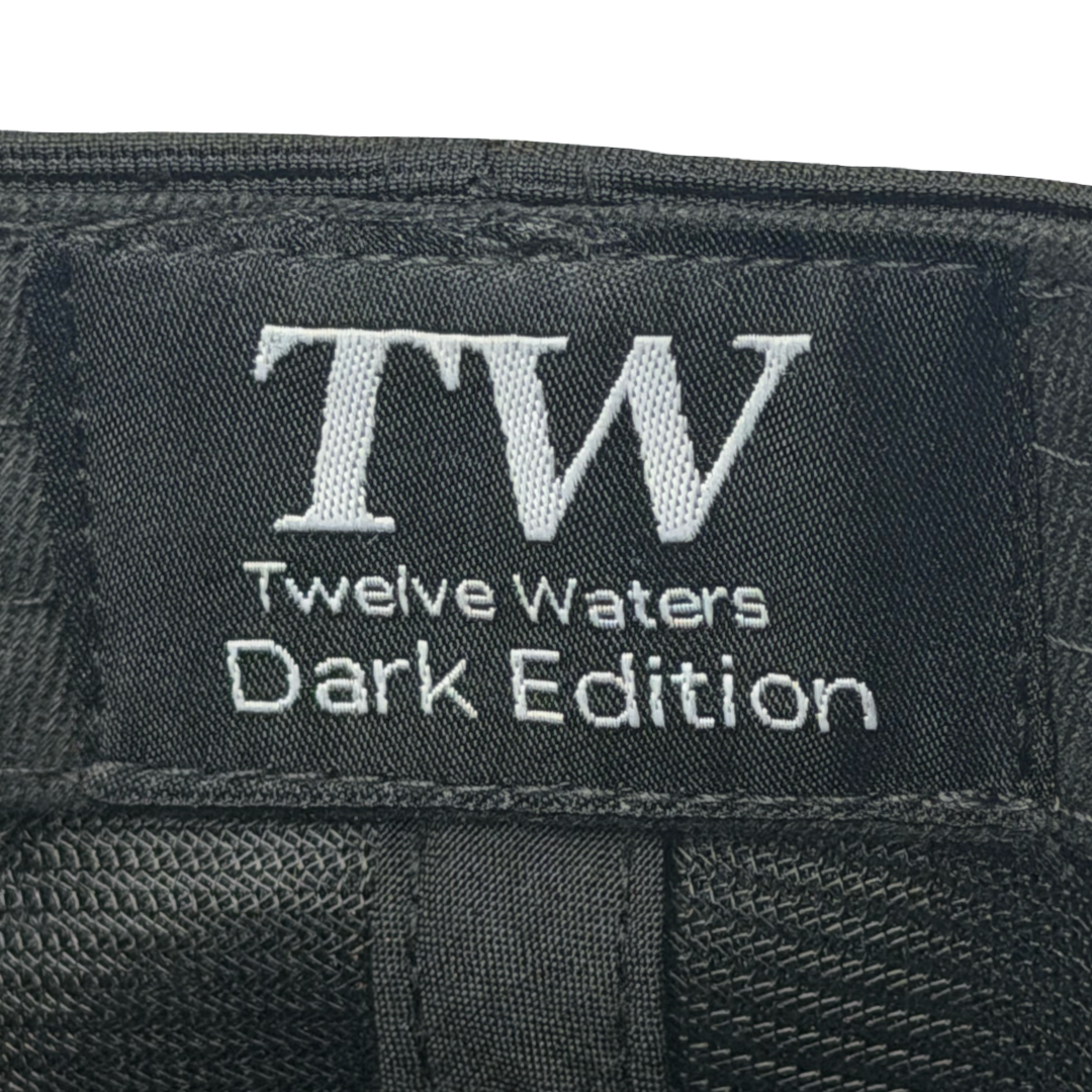 Twelve Waters Dark Edition Black & White Trucker Hat