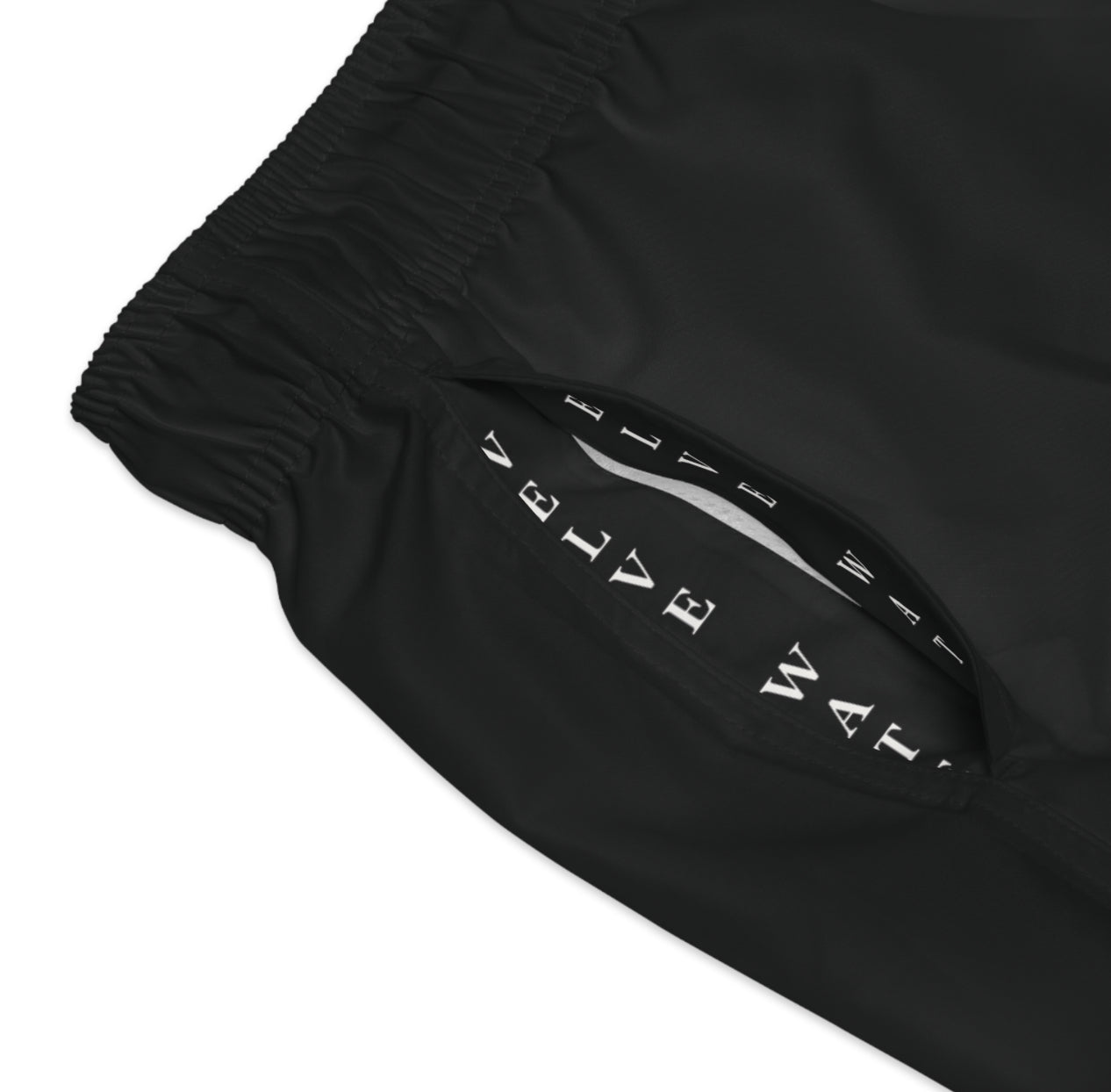 Twelve Waters Black Swim Trunks - Perfect for Beach Days & Summer Fun