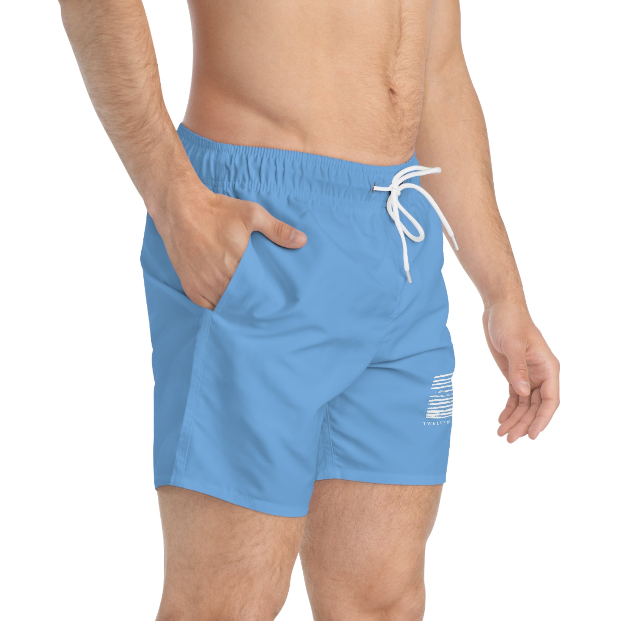 Twelve Waters Black Swim Trunks - Perfect for Beach Days & Summer Fun