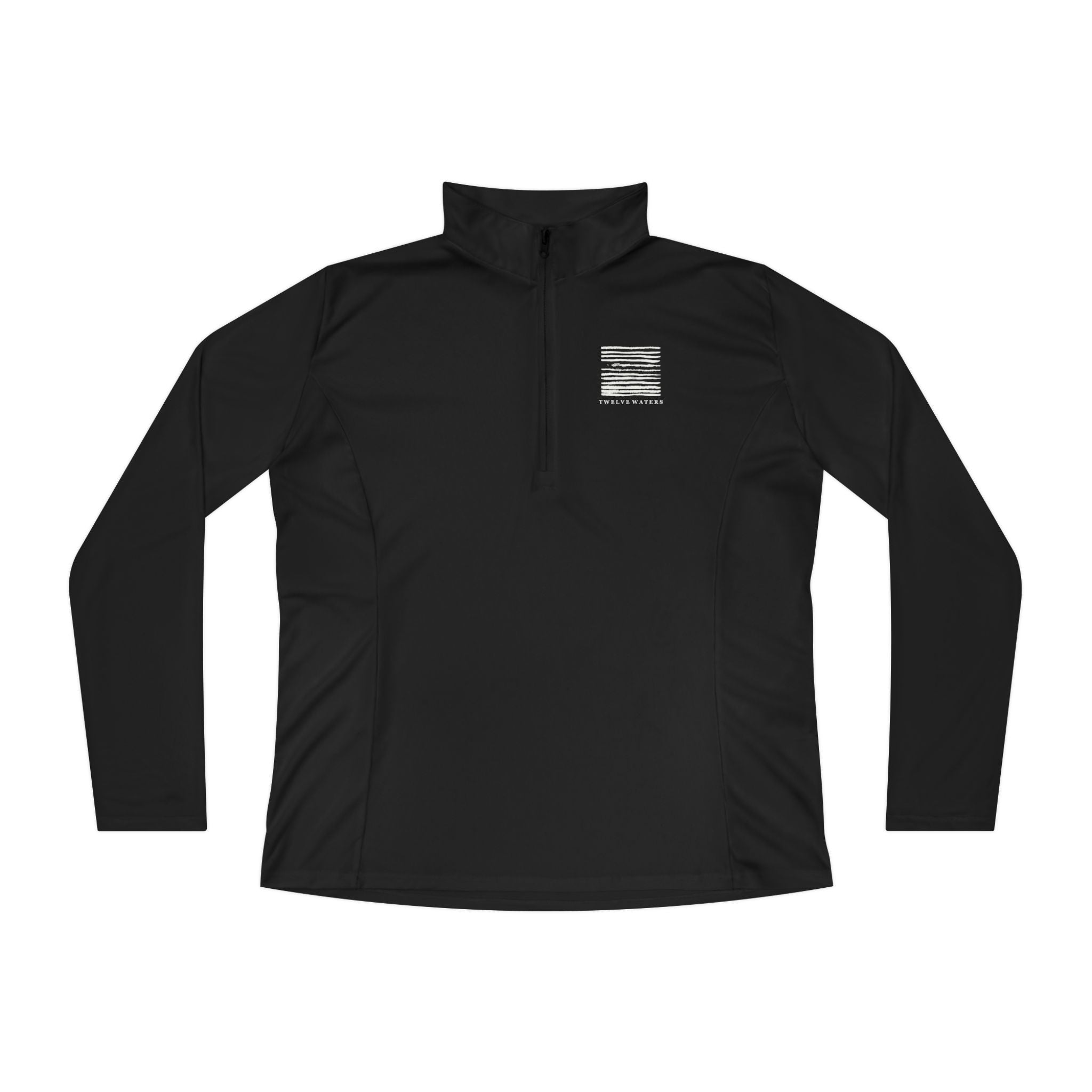 Twelve Waters Ladies Quarter-Zip Pullover with Stylish Vertical Design, Perfect for Outdoor Adventures, Gifts for Her, Casual Wear, Comfortable Layering