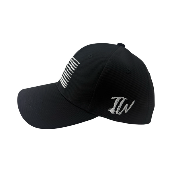 Twelve Waters Dark Edition Black & White Trucker Hat