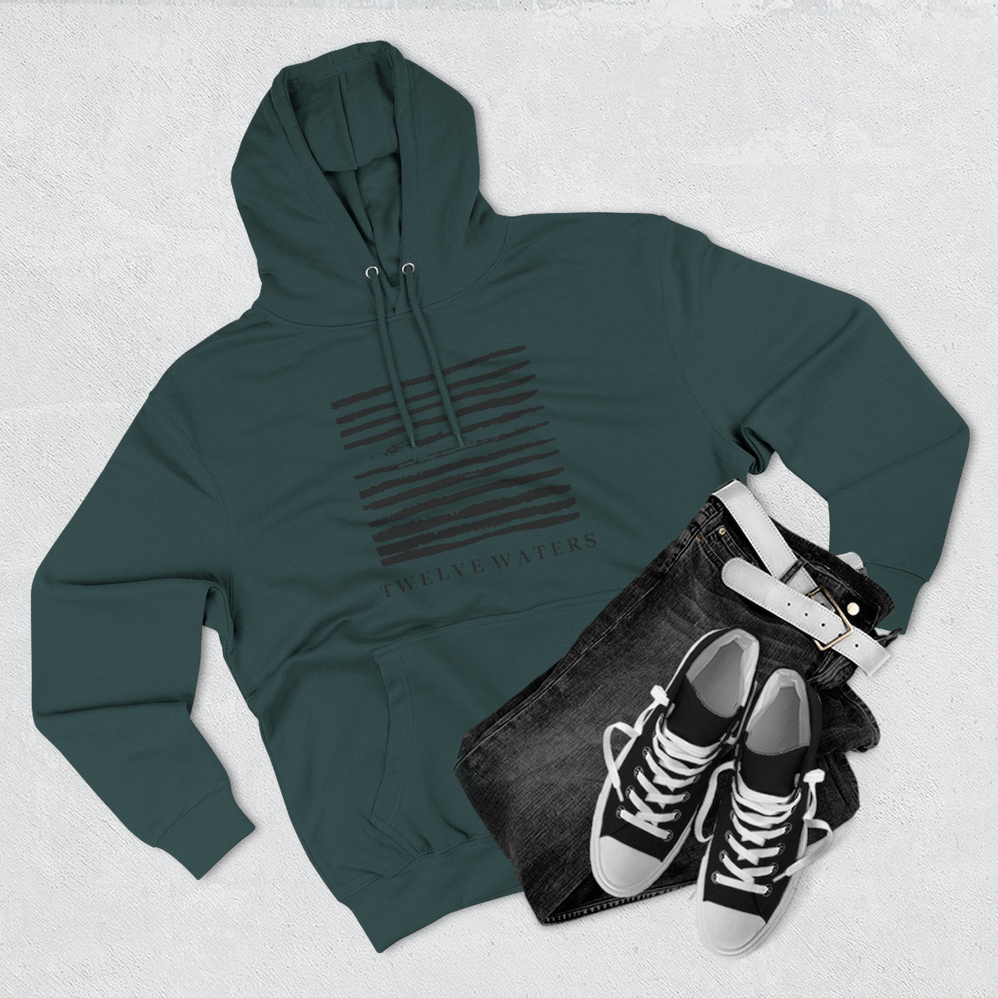 Minimalist Three-Panel Fleece Hoodie - Stylish & Cozy Design for Everyday Wear