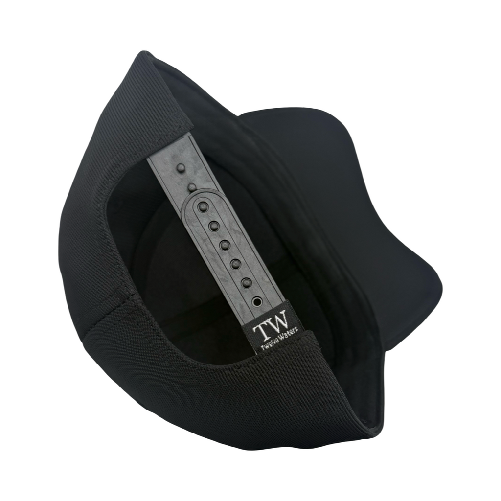 Twelve Waters Dark Edition Black Trucker Hat
