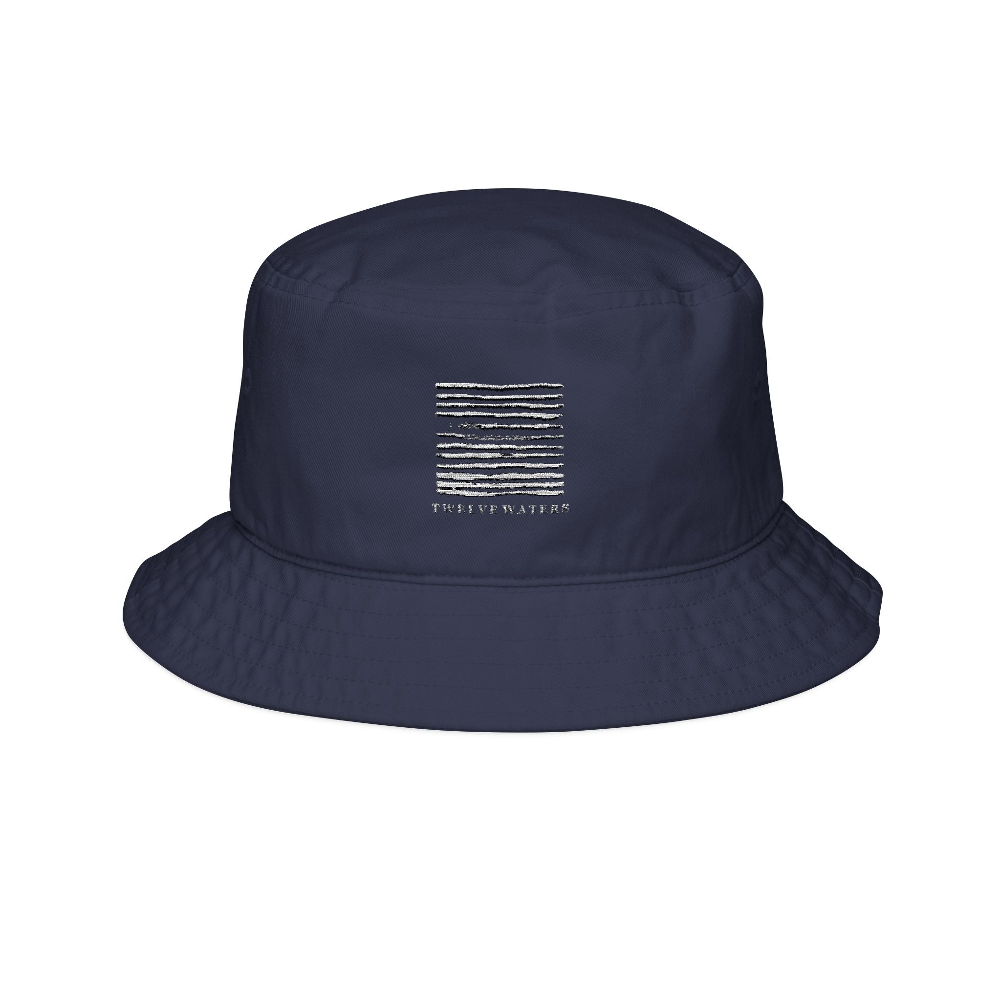 Twelve Waters Embroidered Bucket Hat, Perfect for Summer Outings, Beach Days, Music Festivals, Gift for Him or Her, Fashion Statement