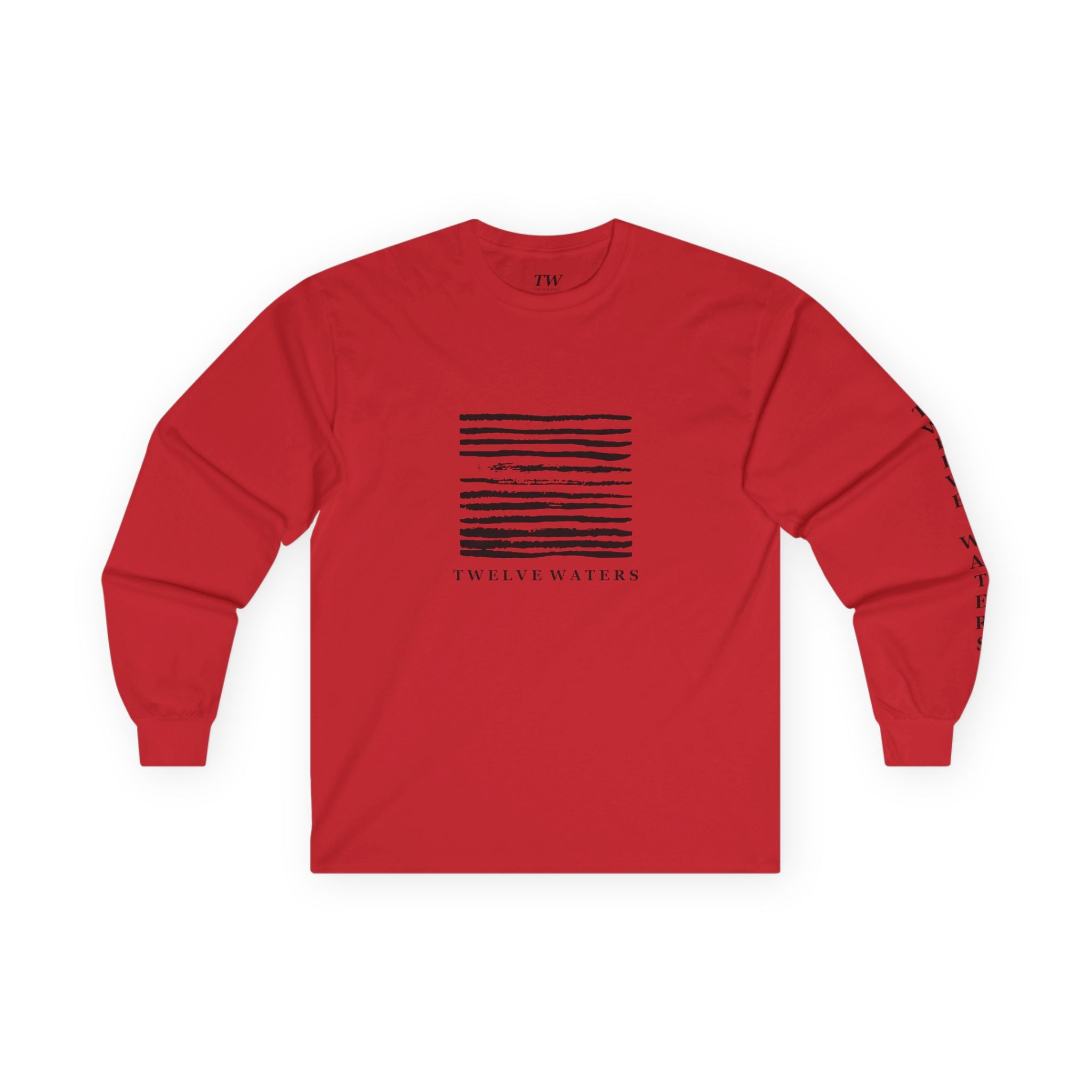 Calm Waters Long Sleeve Tee, Unisex Tee, Relaxing Graphic Shirt, Gift for Ocean Lovers, Minimalist Style, Beach Vibes