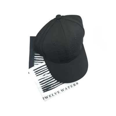Black Logo Twelve Waters Trucker Hat